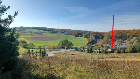 Działka przy drodze asfaltowej