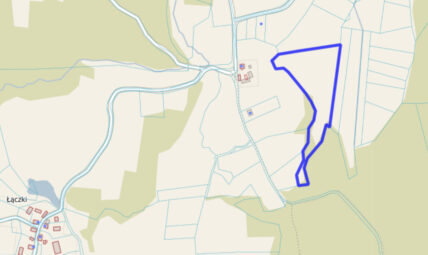 Działka położona przy samym lesie