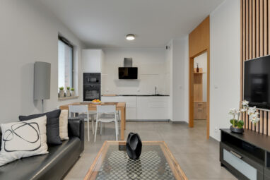 Dwupokojowy apartament z balkonem/ centrum Gdańska
