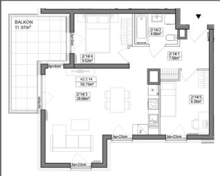 3 pokoje I balkon | 2. piętro | Blisko PKM