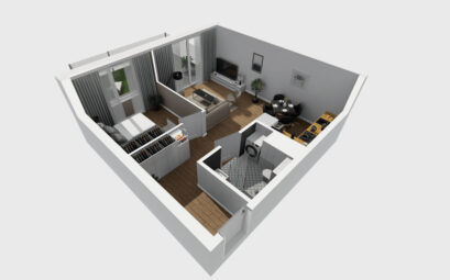 2 pokoje z ogródkiem Gdańsk Niedźwiednik