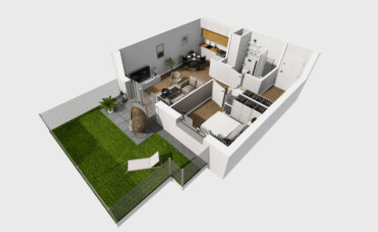 2 pokoje z ogródkiem Gdańsk Niedźwiednik