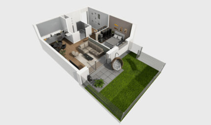 2 pokoje z ogródkiem Gdańsk Niedźwiednik