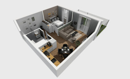 2 pokoje z ogródkiem Gdańsk Niedźwiednik