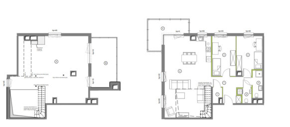Widok na Starówkę Gdańską, dużo zieleni