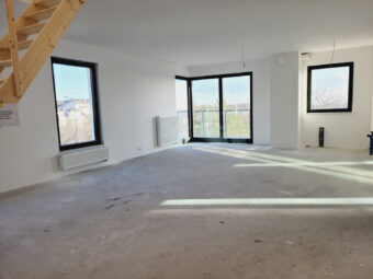 Widok na Starówkę Gdańską, dużo zieleni