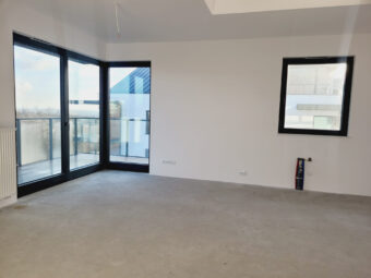 Widok na Starówkę Gdańską, dużo zieleni