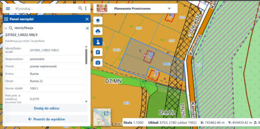 Duża działka budowlana pod lasem | Rumia