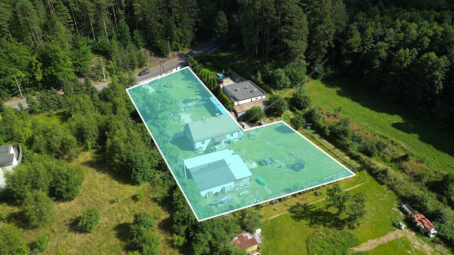 Duża działka budowlana pod lasem | Rumia