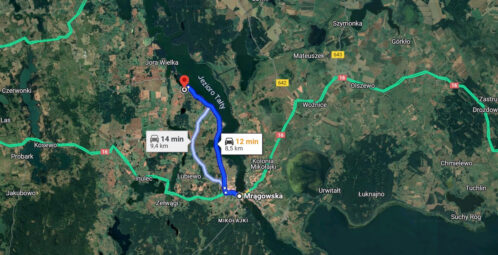 Perła na Mazurach! Teren Jora Tałty Mikołajki 8 km