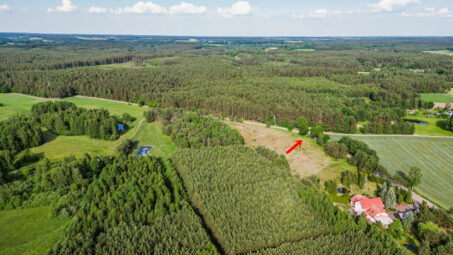 Działka na Kaszubach przy samym lesie