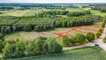 Działka na Kaszubach przy samym lesie