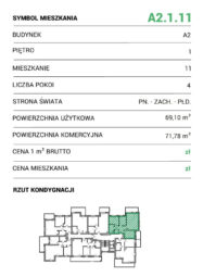 4 pokoje 2 balkony | 1. piętro | Blisko PKM