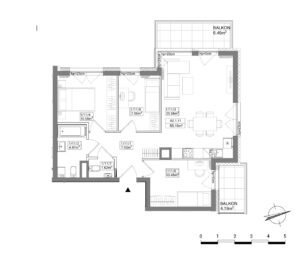 4 pokoje 2 balkony | 1. piętro | Blisko PKM