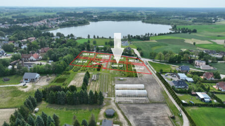 Działki 300 m od jeziora Lubichowskiego