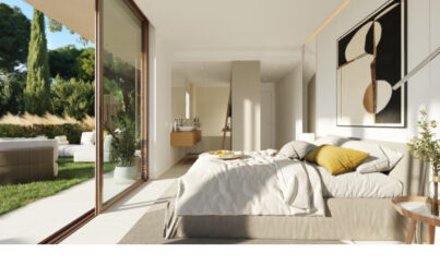 Parterowy apartament z ogrodem z pięknym widokiem