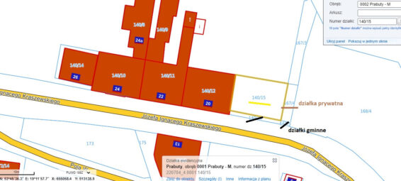 Prabuty działka budowlana pod kilka mieszkań
