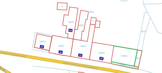 Prabuty działka budowlana pod kilka mieszkań