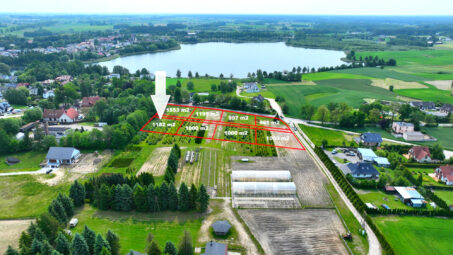 Działki 300 m od jeziora Lubichowskiego