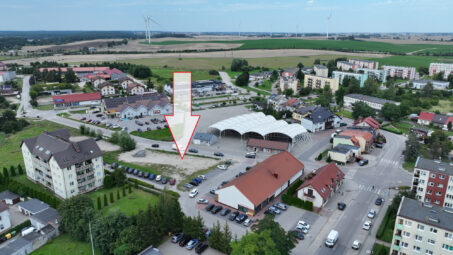 Działka przy Biedronce, z PNB na budynek usługowy