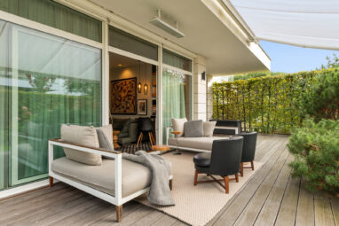 Domowy ogród 120 m od morza + open space