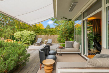 Domowy ogród 120 m od morza + open space