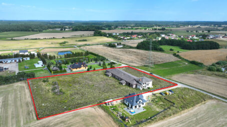 Działka ponad 1 ha, na granicy Starogardu Gda.