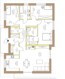 Nowoczesny dom 100 m² na dużej działce 1000 m²