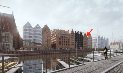 Wyspa Spichrzów, Granaria- studio, widok na rzekę