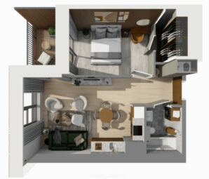 2 pokoje Witomino wysoki standard/ 1. piętro