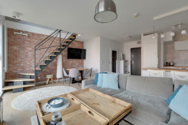 Dwupoziomowe mieszkanie z widokiem na Motławe