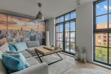 Dwupoziomowe mieszkanie z widokiem na Motławe