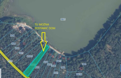 5 metrów do jeziora pierwsza linia MPZP Kaszuby