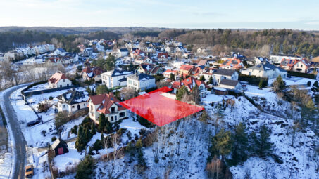 Prestiżowa działka z panoramą na Zatokę Gdańską