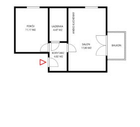 Osiedle Bursztynowe 2  pokoje 37m² Pruszcz Gdański
