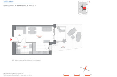 Przestronne studio z ogrodem- osiedle premium