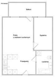 Mieszkanie z balkonem Gdańsk Łostowice Podleckiego