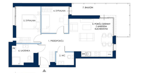Wyjątkowy apartament –  duży taras