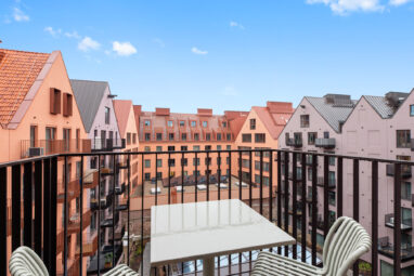 Wyspa Spichrzów- wyposażony apartament z balkonem