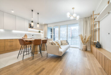 Czteropokojowy apartament z widokiem na Motławę