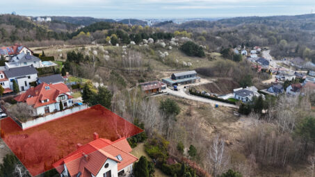 Prestiżowa działka z panoramą na Zatokę Gdańską