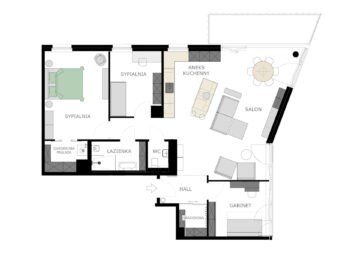 Przestronny apartament z widokiem na Motławę