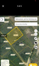 Działka budowlana 1695 + 150 m2 drogi