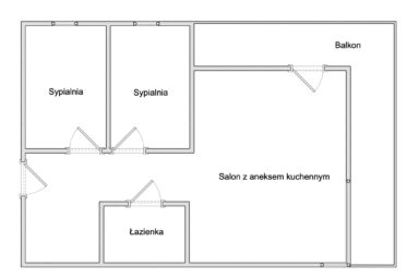 Nowe 3-pokojowe mieszkanie w Letnicy