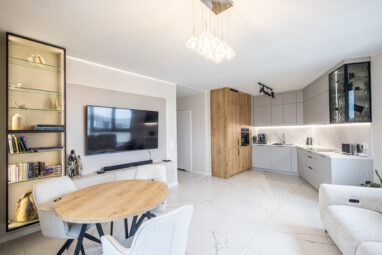 Apartament Żurawie 3 pokoje 8. piętro loggia