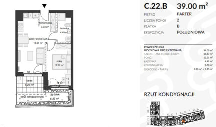 2 pokoje | Nowe | Balkon | Do wykończenia