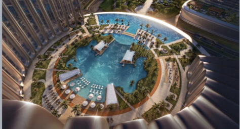 2 pokoje taras Dubaj apartament Mercedes-Benz