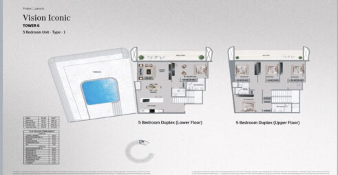 2 pokoje taras Dubaj apartament Mercedes-Benz