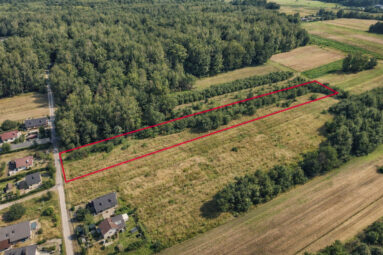 Działka budowlana dodatkowo z terenem leśnym 2010m