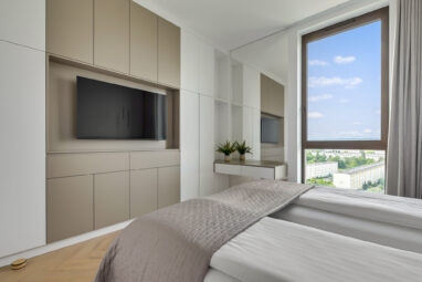 Elegancki, nowy apartament z widokiem na morze